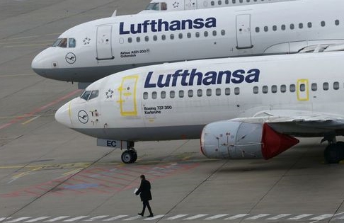 汉莎航空公司两天内取消1706个航班